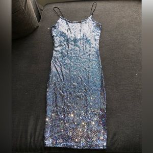 Sparkly sequins dress.